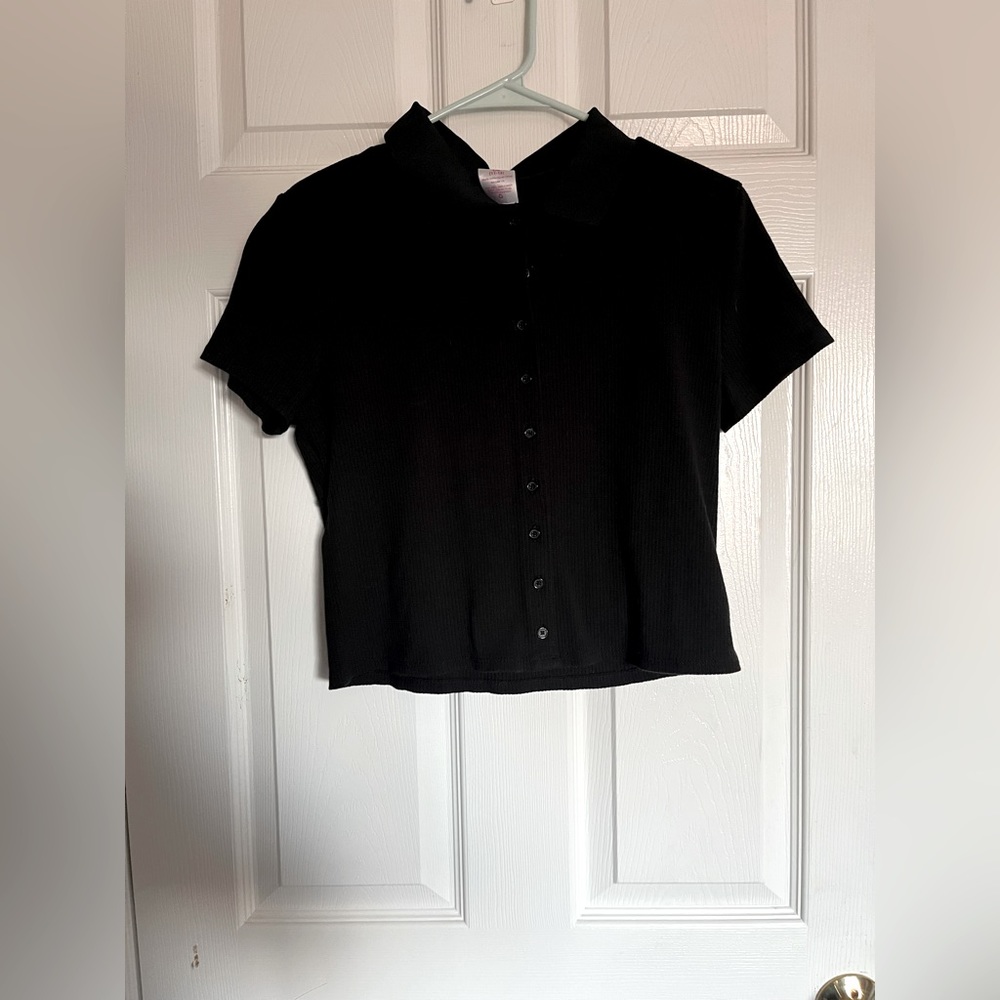 No Boundaries black button up shirt